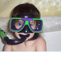 Alliah's new goggles - April 28, 2002