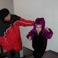 Halloween as Barney - Oct 31'02