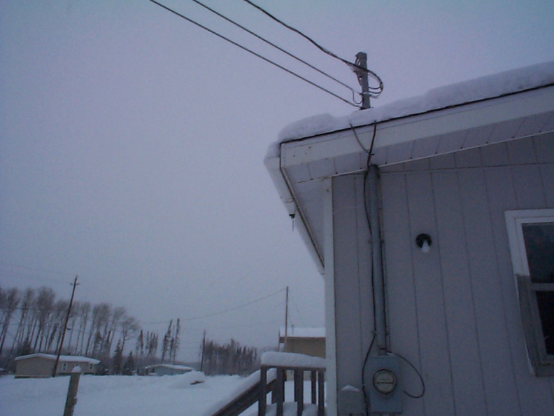 The cable line is installed and connected to the house