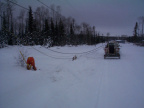 That the cable in the truck. The thick cable line is harder to put up.