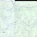 Map of Route (1 to 250,000) - Miminiska Lake (52P) and Fort Hope (42M) - South of the Albany River
