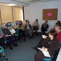 The training room (getting a demonstration of the software)