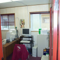 Our main E centre Office, the measurements 11'3&quot; x 8'7&quot;...it also has 3 computers and 3 coffee mugs...hooked up to the