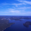 The community of Deer Lake during the approach