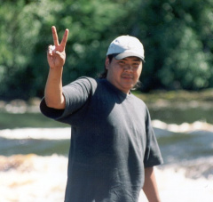 Shots of the paddlers - Jeff Kakepetum