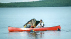 Canoe Rescue Session - emptying the canoe