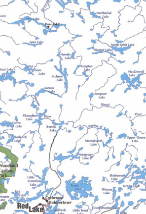Another map of the lakes and rivers in the area