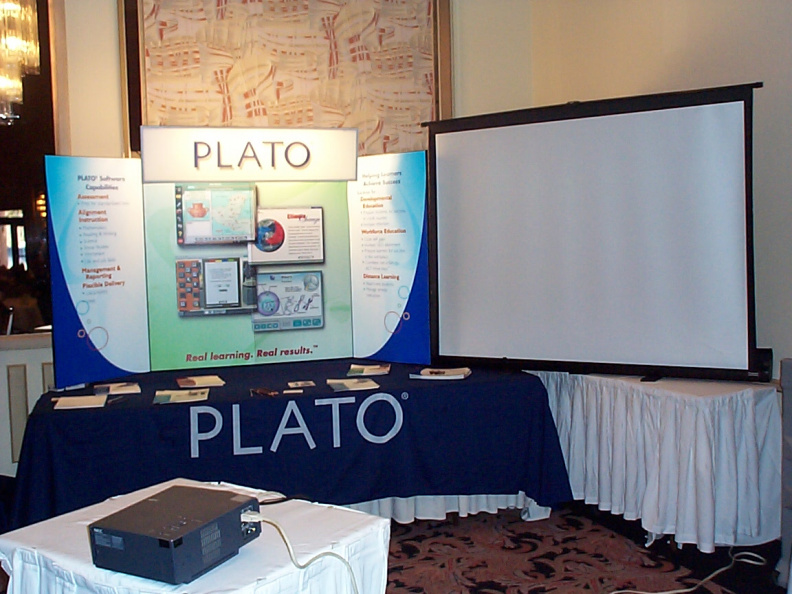 PLATO a BRONZE sponsor of the conference provided an opportunity to check out their courseware