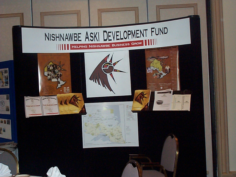Nishnawbe Aski Development Fund displayed their information and programs supporting business deve