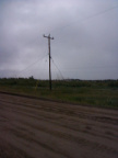 About 10:30AM a gravel truck tore through the hydro line serving the Fort Severn Airport. This mishap caused a power outage for