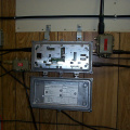 The amplifier at the cable headend, opened up for alignments.