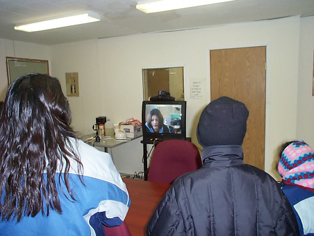 Students and family members were able to visit each other