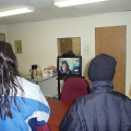 Students and family members were able to visit each other