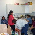 The Fort Severn women worked hard to make sure there was enough food for everyone