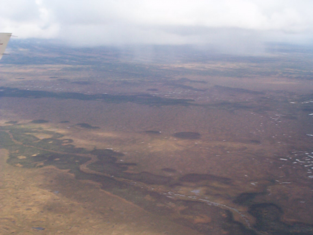 The Hudson Bay Lowlands approaching Fort Severn - Sept 10, 2001