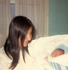 Mary Burke and her son Peter (October 1972)
