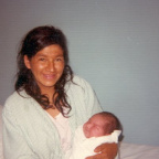 Effie Matthews and her son Clifford (July 1975)