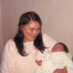 Joan Gray and her son Charlie (March 1976)