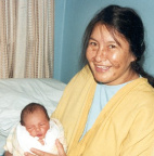 Adeline Koostachin and daughter Louise (October 1982)