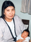 Annie Gray and her son John Jeffrey (November 1984)