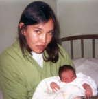 Mila Thomas and her daughter Cindy (September 1979)