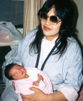 Evelyn Stoney and her daughter Gina (February 1989)