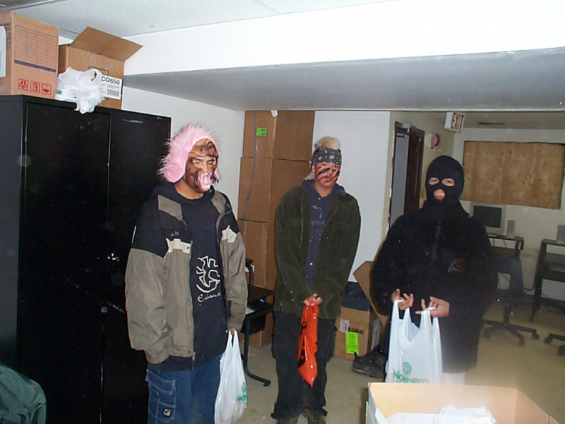 theres something about these guys that make me nervous. Maybe its the guy in the ski masks eh?