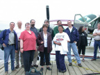 A group shot before boarding the plane to Slate Falls (June 20, 2002)