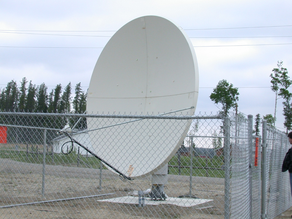 The Slate Falls broadband data dish