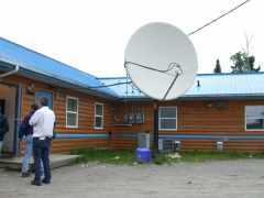 Bell Canada's dish providing service for a single toll phone!