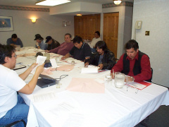 The six KO Chiefs - Royal, Patrick, Solly, Isaac, Fred (elder), Eli and George, going thru David's material