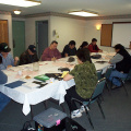 At the Best Western meeting room in Dryden, April 16 and 17, 2002