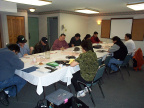 At the Best Western meeting room in Dryden, April 16 and 17, 2002