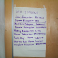 a list of who was missing