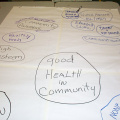 The start of the spray diagram for Good Health for the community
