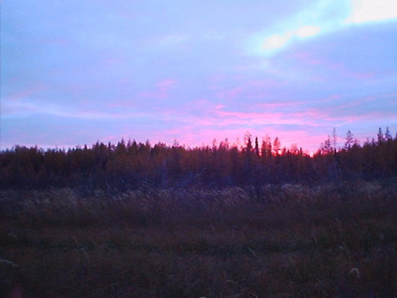 Sunset taken during a Moose Hunting trip.