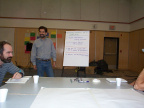 Thats Dan on the left, Darrin by the flip chart asking questions.