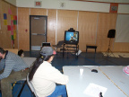 Heres Raymond talking to Brian Beaton from Sioux Lookout via Video Conferencing