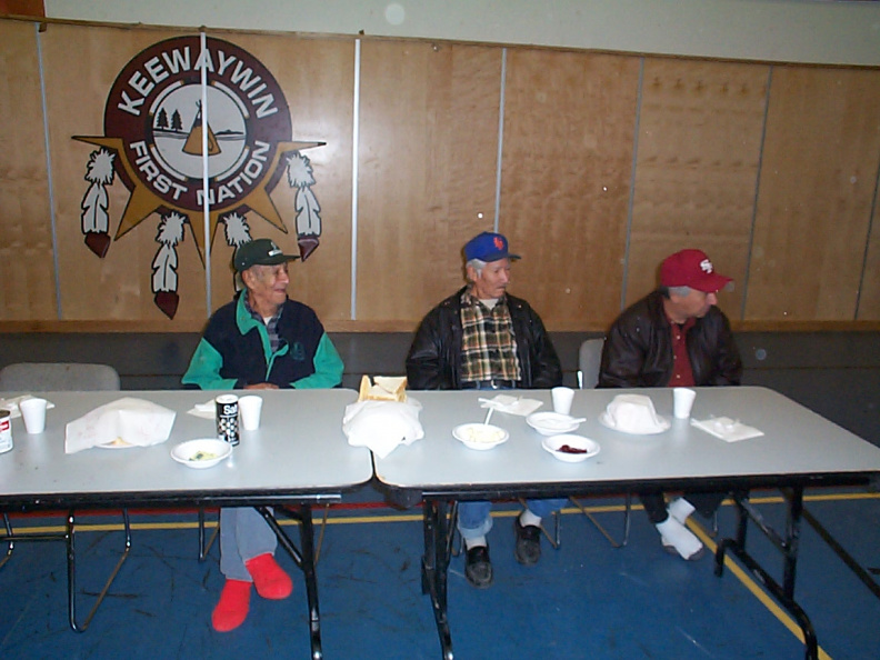 The elders were placed at the head table.