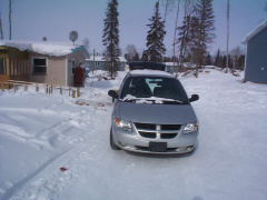 This is the Keewaywin Clinics Van which transport patients to and from the clinic for their appointements and the clinic driver