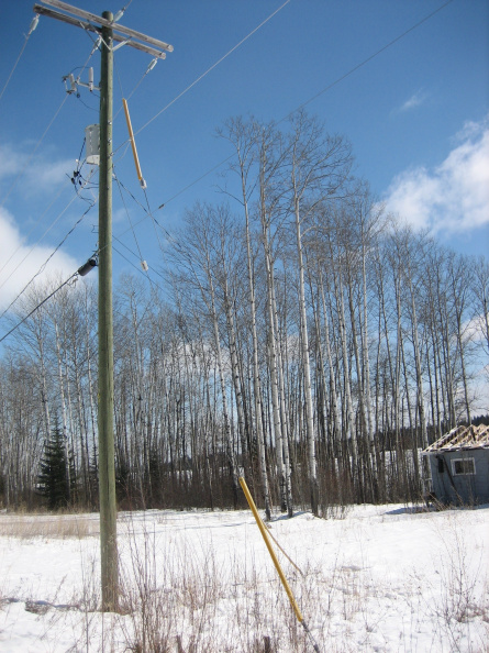 Pole and Transformer about 600  from preferred tower site