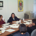 The final session saw local Sioux Lookout agencies participating in the session in the SLAAMB board room.