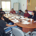 Another break out group from the workshop discussing and sharing information presented during the workshop