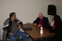 Bob Bruyere (Executive Director, SLAAMB), Mayor Duncan Wilson (Municipality of Red Lake), Arlene Meekis (Economic Development Ou