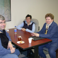 Brian Walmark (Education Coordinator, NAN), Darcia Borg (Physician Support and Aboriginal Curriculum, NOMS), 
Carol Otte (Actin