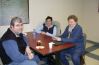 Brian Walmark (Education Coordinator, NAN), Darcia Borg (Physician Support and Aboriginal Curriculum, NOMS), 
Carol Otte (Actin