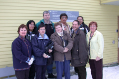 Deer Lake Nursing Station staff and visitors