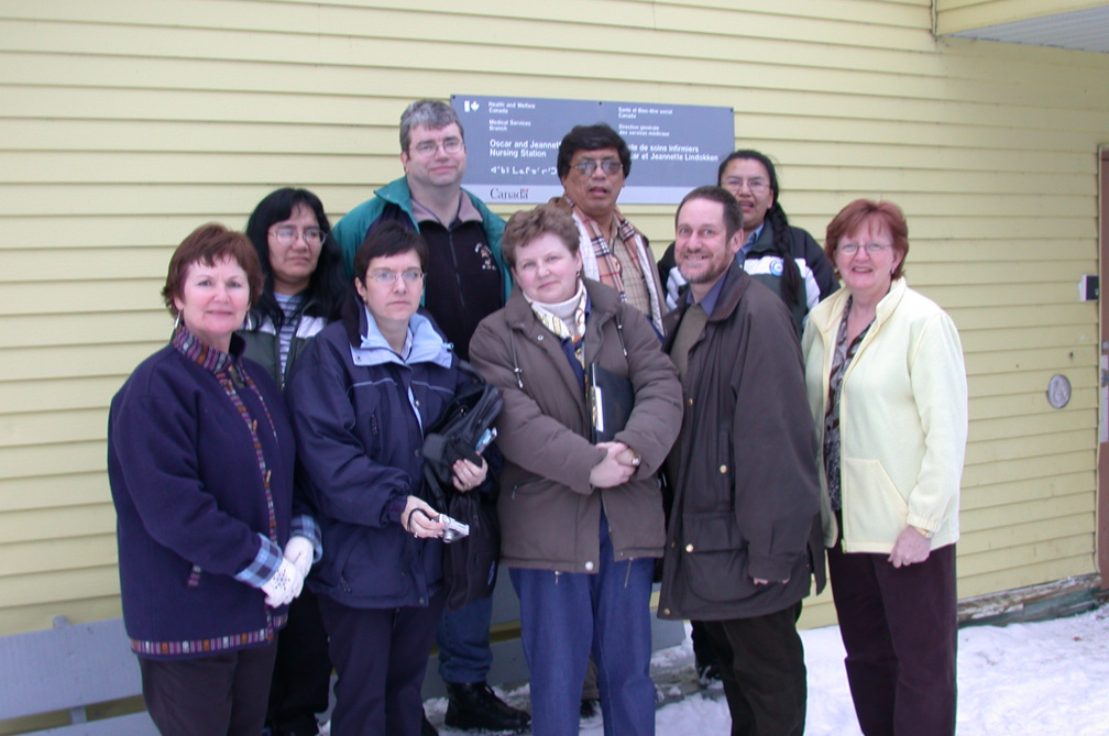 Deer Lake Nursing Station staff and visitors