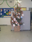 Christmas Tree in Grade 1-3 classroom.