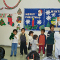 The little ones doing the karokee dance.